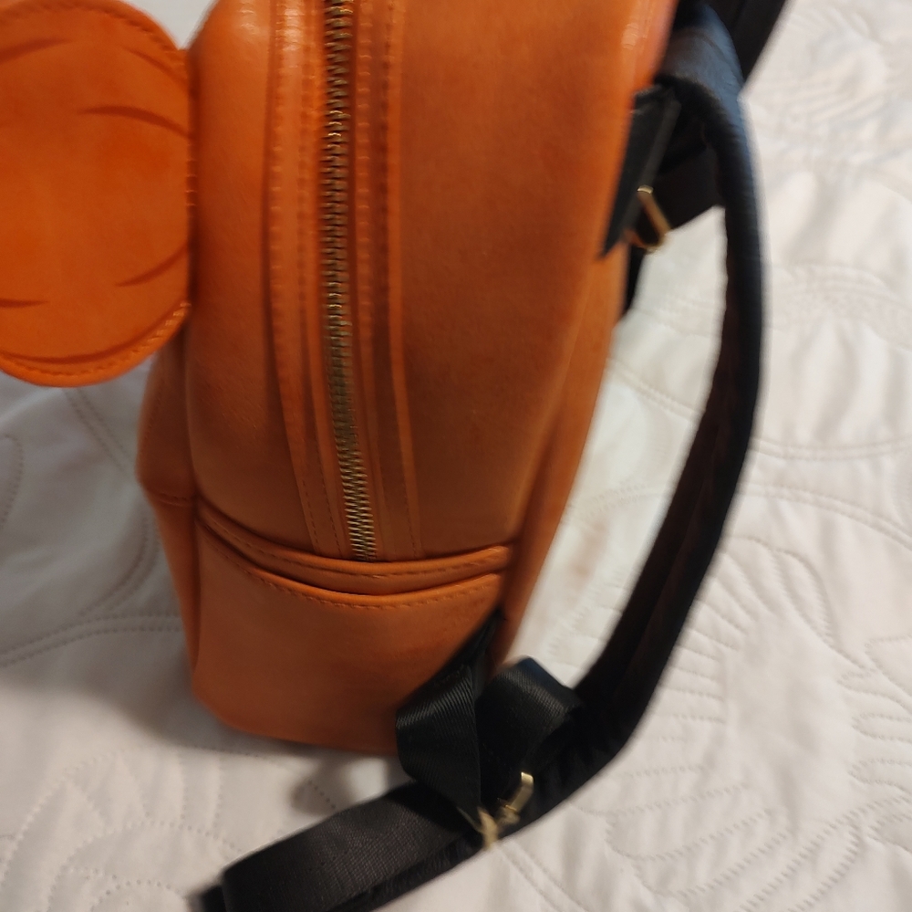 Loungefly Halloween Mickey Mouse Pumpkin Disney Parks mini backpack - Picture 4 of 7
